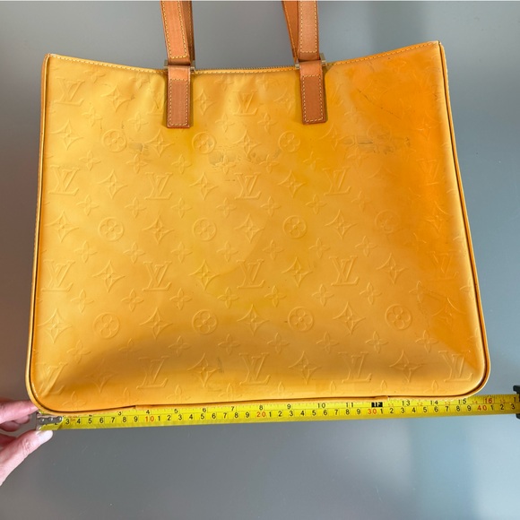 Louis Vuitton Yellow Monogram Tote, 16x12x3.5 - Picture 11 of 12